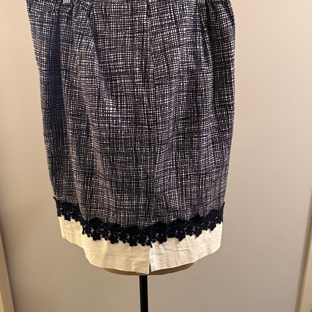 Talbots Black and Cream A-Line Skirt - Picture 4 of 4